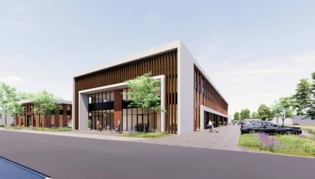 Nieuwbouw bedrijfspand aan de Kampenringweg in Gouda