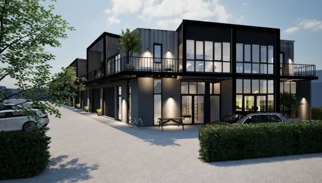 Nieuwbouw bedrijfspanden in Ede met moderne uitstraling